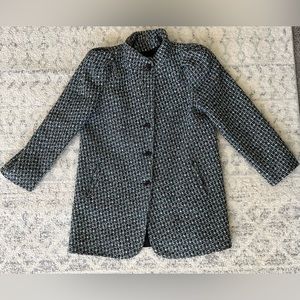 Vintage Women’s Wool Coat Made In USA Size 13-14